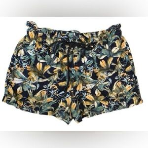 a.n.a Linen blend High Waist Tropical Print Women's Shorts